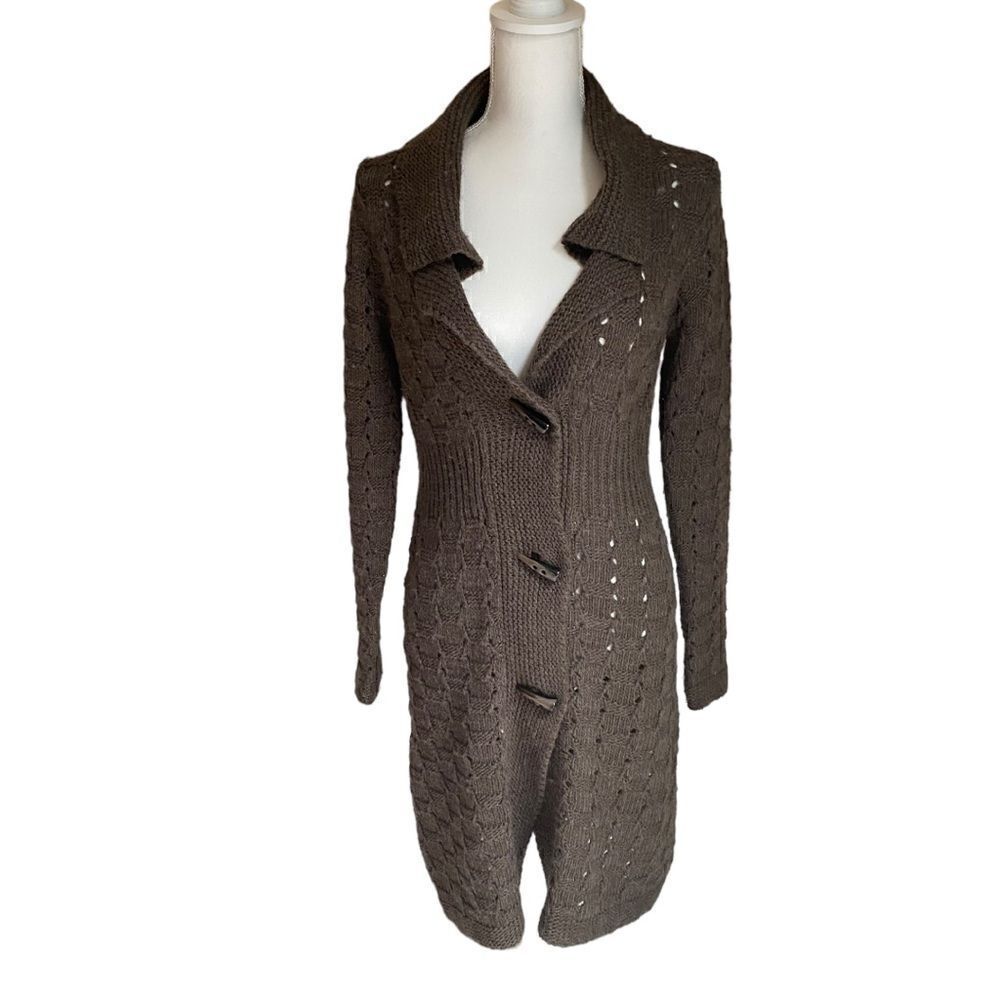 Cynthia Rowley Long Knit Cardigan Sweater Size Large